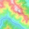 Mappa topografica Kyarki, altitudine, rilievo