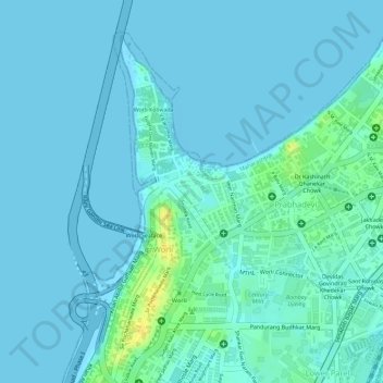 Mappa topografica M.I.G Adarsh Nagar, altitudine, rilievo