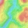 Mappa topografica San Osvaldo, altitudine, rilievo