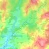 Mappa topografica Résidence-du-Lac, altitudine, rilievo
