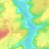 Mappa topografica Malesherbes, altitudine, rilievo
