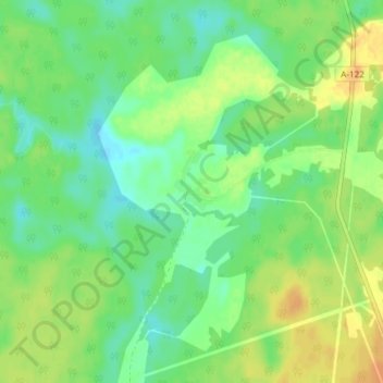 Mappa topografica Игожево, altitudine, rilievo