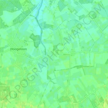 Mappa topografica Heuvel, altitudine, rilievo