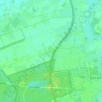 Mappa topografica Sonniuswijk, altitudine, rilievo