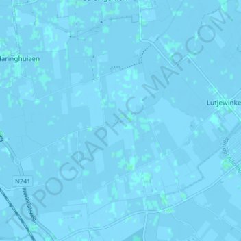 Mappa topografica Moerbeek, altitudine, rilievo