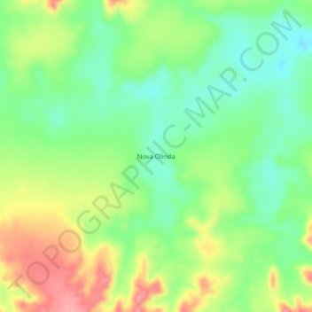 Mappa topografica Nova Olinda, altitudine, rilievo
