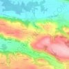 Mappa topografica Bonne-Gagne, altitudine, rilievo