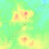 Mappa topografica Pluck, altitudine, rilievo