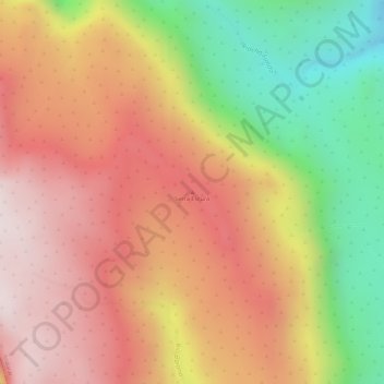 Mappa topografica Serra Escura, altitudine, rilievo