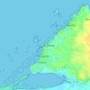 Mappa topografica Pors Ar Stréat, altitudine, rilievo