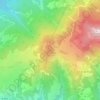 Mappa topografica La Gineste, altitudine, rilievo