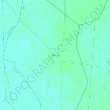 Mappa topografica Dhobi, altitudine, rilievo
