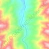 Mappa topografica Alto Perú, altitudine, rilievo