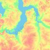 Mappa topografica Ямало-Ненецкий автономный округ, altitudine, rilievo