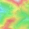 Mappa topografica Col de Spandelles, altitudine, rilievo