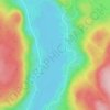 Mappa topografica Lac Gaucher, altitudine, rilievo