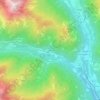Mappa topografica Voragno, altitudine, rilievo