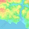 Mappa topografica La Villeneuve, altitudine, rilievo