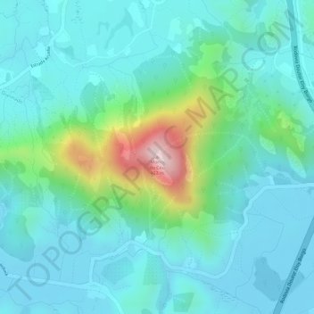 Mappa topografica Morro do Céu, altitudine, rilievo