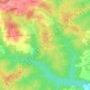 Mappa topografica Le Cherpe, altitudine, rilievo