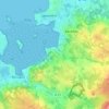 Mappa topografica Kervegan, altitudine, rilievo
