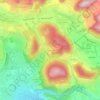 Mappa topografica La Gratonnière, altitudine, rilievo