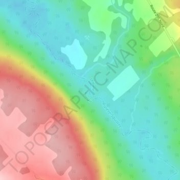 Mappa topografica Rapide Croche, altitudine, rilievo