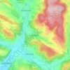 Mappa topografica Wilbich, altitudine, rilievo