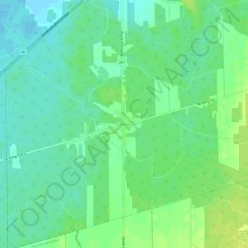 Mappa topografica Defoy, altitudine, rilievo