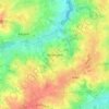Mappa topografica Heldergem, altitudine, rilievo