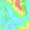 Mappa topografica Branca, altitudine, rilievo