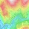 Mappa topografica Le Petit-Chatain, altitudine, rilievo