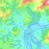 Mappa topografica Pendás, altitudine, rilievo