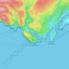 Mappa topografica Calanque d'En-Vau, altitudine, rilievo