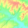 Mappa topografica Centerville, altitudine, rilievo