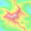 Mappa topografica Black Peak, altitudine, rilievo