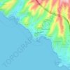 Mappa topografica Los Caideros, altitudine, rilievo
