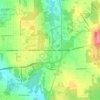 Mappa topografica Hickory Corners, altitudine, rilievo