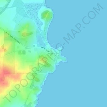 Mappa topografica Port Neill, altitudine, rilievo