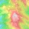 Mappa topografica Monte Prana, altitudine, rilievo