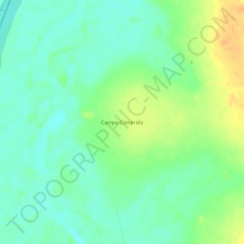 Mappa topografica Campo Comprido, altitudine, rilievo