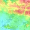 Mappa topografica Coat-Faou, altitudine, rilievo