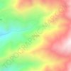 Mappa topografica Rinconada, altitudine, rilievo