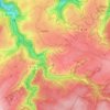 Mappa topografica Alzen, altitudine, rilievo