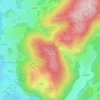 Mappa topografica Puy du Mazeau, altitudine, rilievo