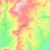 Mappa topografica Malikongkong, altitudine, rilievo