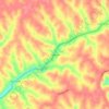 Mappa topografica Bradysville, altitudine, rilievo