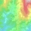 Mappa topografica Carvalhal, altitudine, rilievo