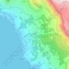 Mappa topografica Šimići, altitudine, rilievo
