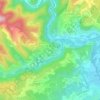 Mappa topografica Le Prat, altitudine, rilievo